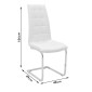 Καρέκλα Darrell pakoworld pu αντικέ γκρι-βάση χρωμίου 42x49x106εκ