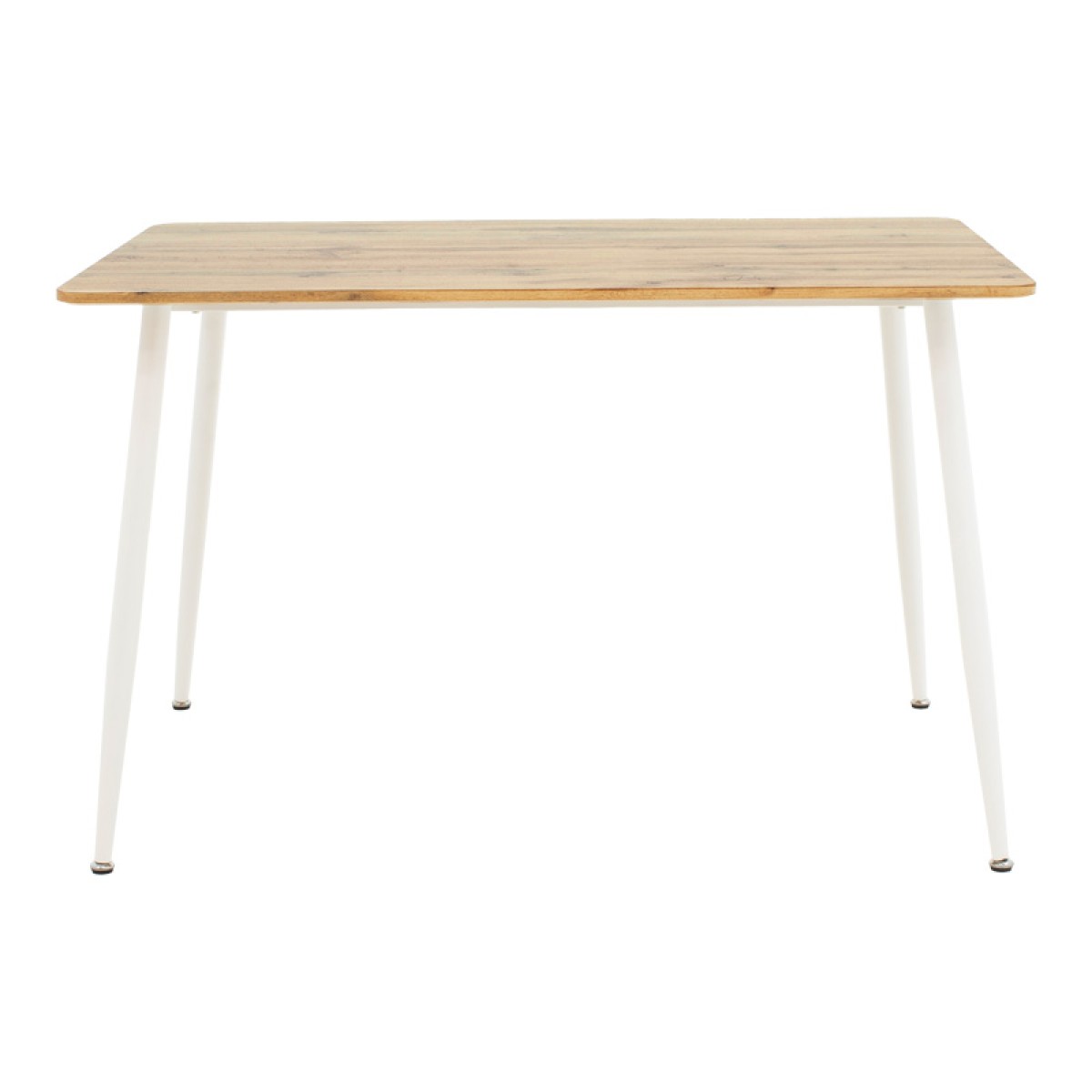 Τραπεζαρία Cuba-Caron pakoworld σετ 5τεμ sonoma-λευκό 120x80x75εκ