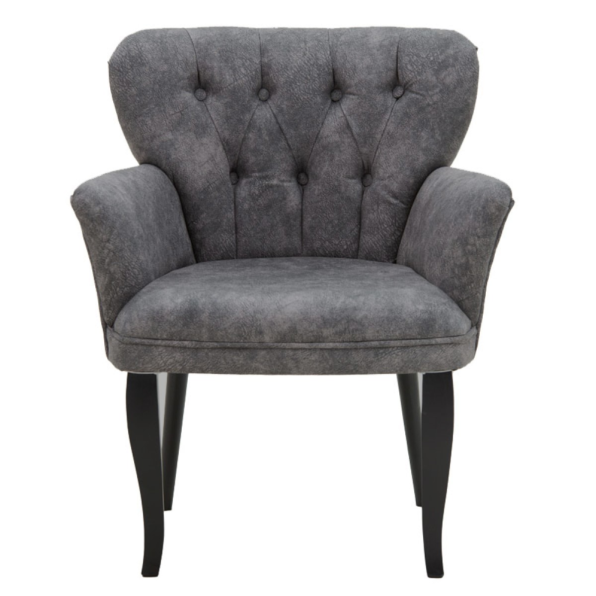 Πολυθρόνα Samara pakoworld ύφασμα γκρι antique 67x62x78εκ