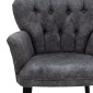 Πολυθρόνα Samara pakoworld ύφασμα γκρι antique 67x62x78εκ