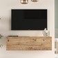 Έπιπλο τηλεόρασης επιτοίχιο Serit pakoworld sonoma 100x31.6x29.6εκ