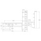 Σύνθετο σαλονιού Perla pakoworld σε λευκή απόχρωση 120x29.5x41,8εκ