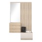 Έπιπλο εισόδου Halesy pakoworld sonoma-cappuccino 67x35.5x179.3εκ