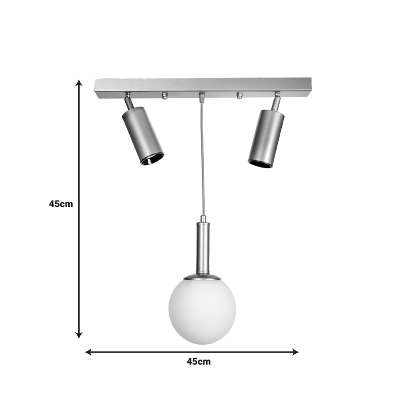 Φωτιστικό οροφής Barten pakoworld E27 χρυσό μέταλλο 50x15x55εκ