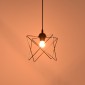 Φωτιστικό οροφής Langit pakoworld Ε27 μέταλλο μάυρο 18x18x65εκ