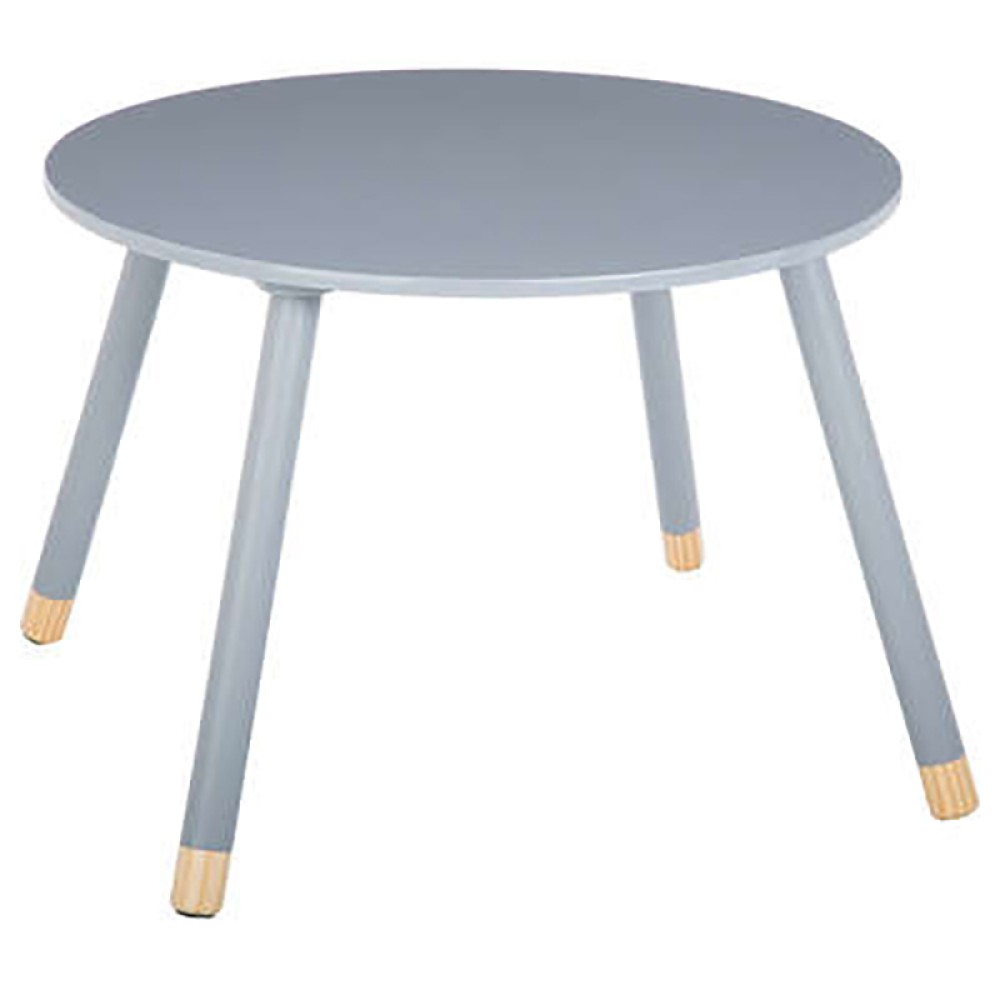 Παιδικό τραπεζάκι Playful pakoworld γκρι-φυσικό Φ60x43.5εκ