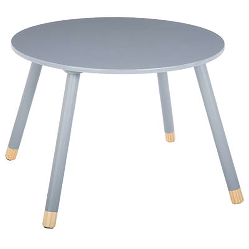 Παιδικό τραπεζάκι Playful pakoworld γκρι-φυσικό Φ60x43.5εκ