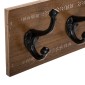 Κρεμάστρα Terty pakoworld mdf σε καρυδί απόχρωση 50x8.5x13εκ