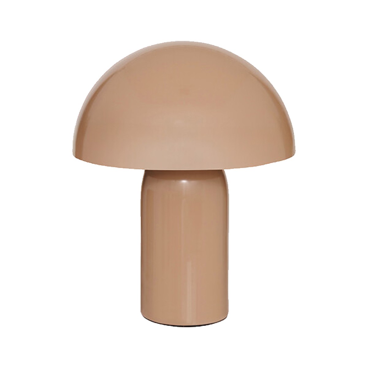 Επιτραπέζιο φωτιστικό Mushi pakoworld μέταλλο μπεζ Φ20x24,5εκ