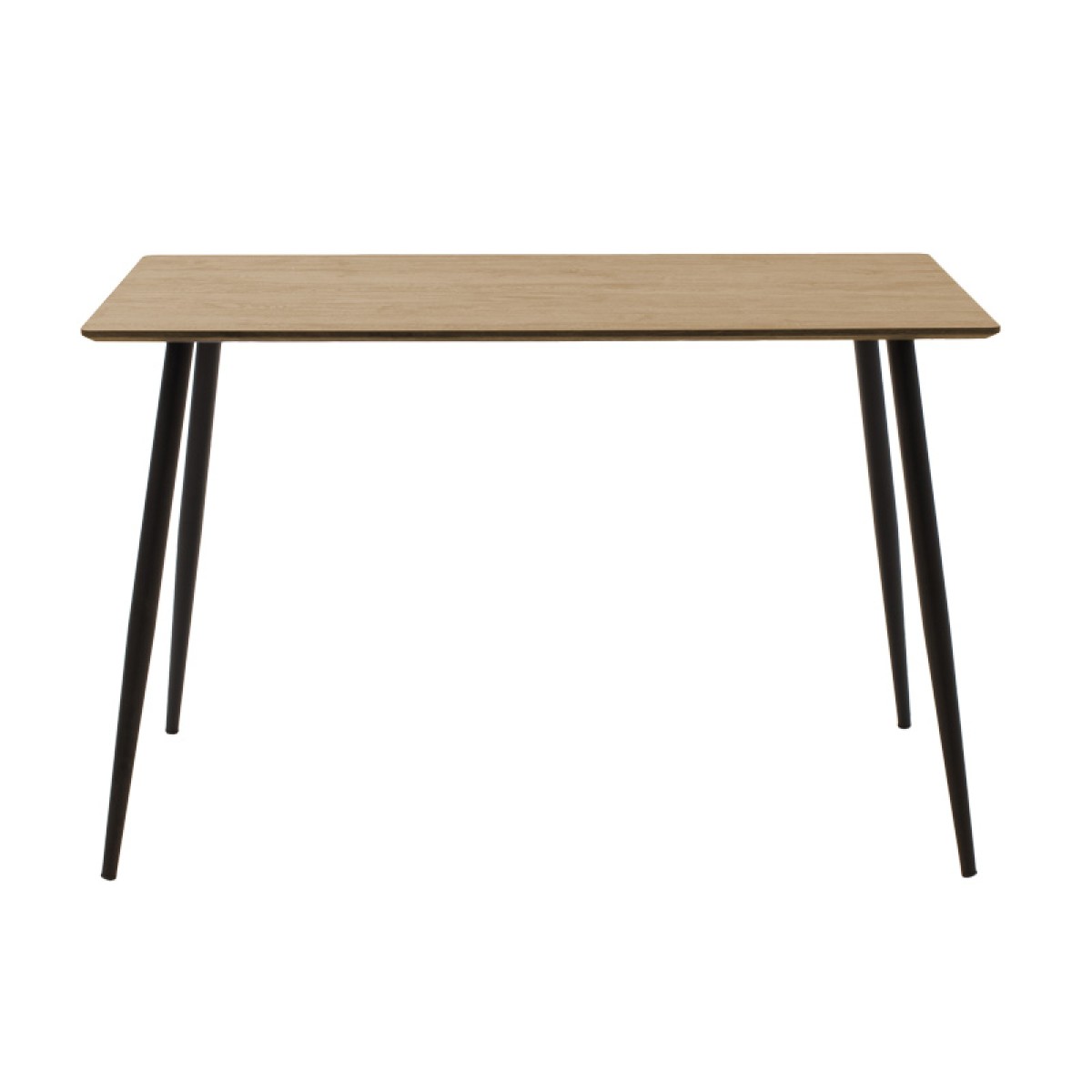 Τραπεζαρία Cuba-Julita pakoworld σετ 5τεμ MDF sonoma-μαύρο-φυσικό 120x70x76εκ