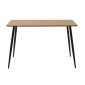 Τραπεζαρία Cuba-Julita pakoworld σετ 5τεμ MDF sonoma-μαύρο-φυσικό 120x70x76εκ