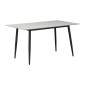 Τραπεζαρία Parker-Gustas pakoworld σετ 5τεμ sintered stone-μαύρο-ανθρακί 120x60x75εκ