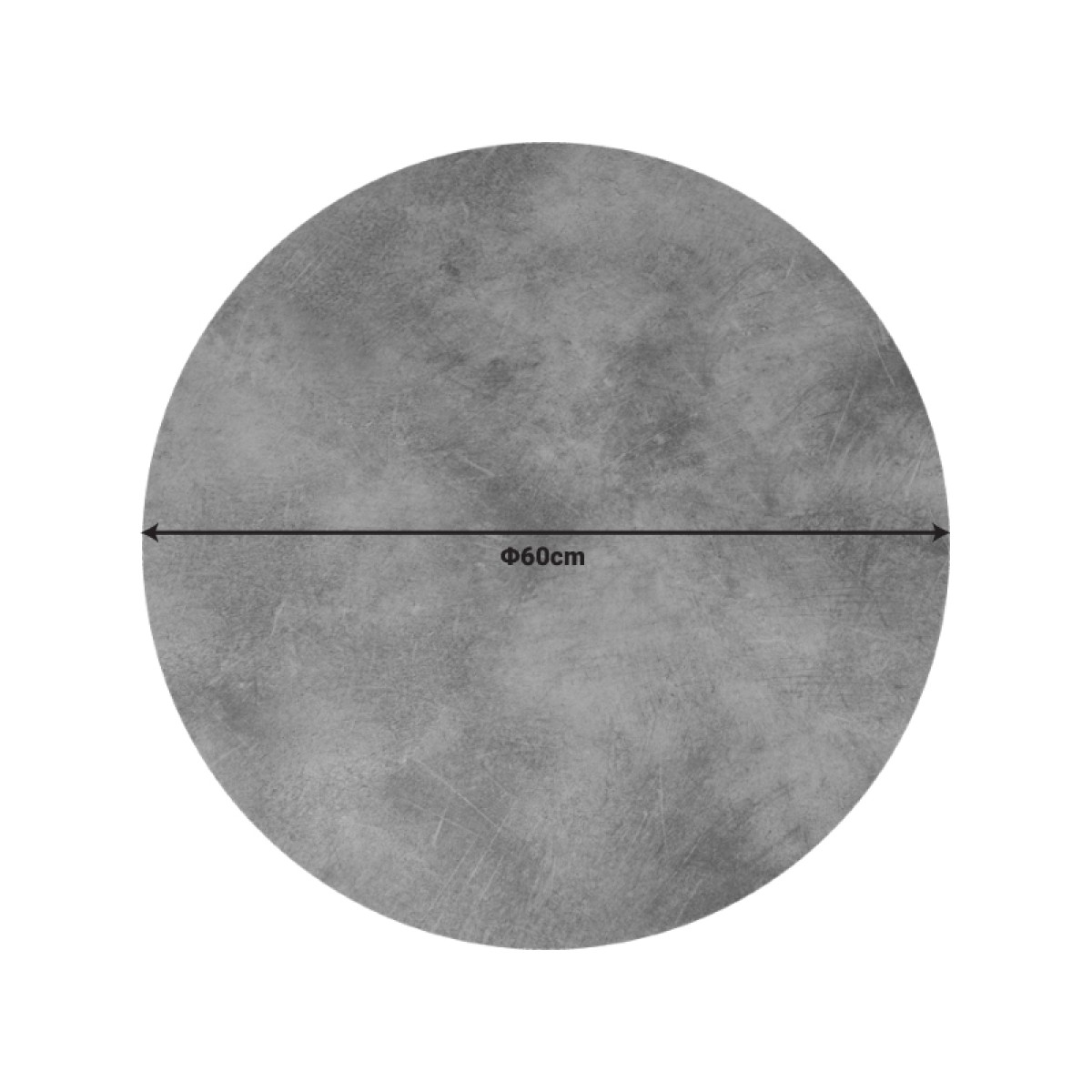 Επιφάνεια τραπεζιού Inspire pakoworld HPL γκρι cement 60x60εκ πάχους 12mm