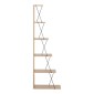 Βιβλιοθήκη mini Tars pakoworld  sonoma-μαύρο 50x22x150εκ