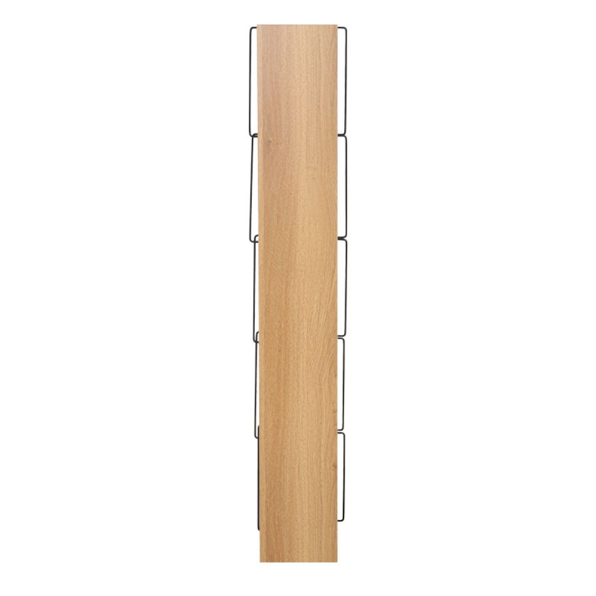 Βιβλιοθήκη mini Tars pakoworld  sonoma-μαύρο 50x22x150εκ