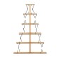 Βιβλιοθήκη mini Tars pakoworld sonoma-μαύρο 130x22x146εκ
