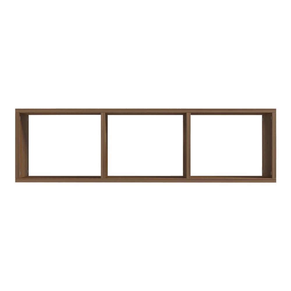 Ραφιέρα τοίχου Mikoro pakoworld σε φυσική απόχρωση 90x22x25.6εκ