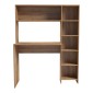 Γραφείο με βιβλιοθήκη Janson pakoworld σε oak απόχρωση 113.2x40x141.8εκ