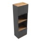 Στήλη Rowan pakoworld σε oak-ανθρακί απόχρωση 60x42x182εκ