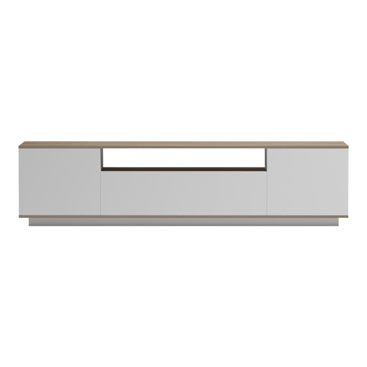 Έπιπλο τηλεόρασης Winey pakoworld σε sonoma-λευκή απόχρωση 180x44.5x44.5εκ