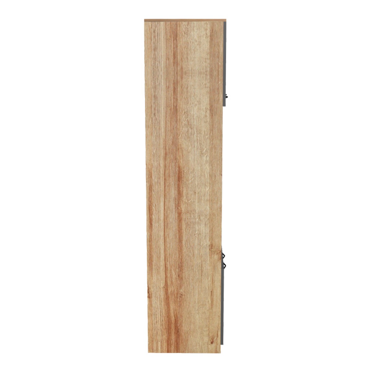 Ντουλάπα κουζίνας Rowan pakoworld σε oak-ανθρακί απόχρωση 60x42x182εκ