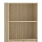 Βιβλιοθήκη Negan pakoworld sonoma μελαμίνης 60x30x120εκ