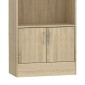Βιβλιοθήκη Negan pakoworld sonoma μελαμίνης 60x30x120εκ