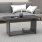 Τραπέζι Kumba pakoworld σε ανθρακί-wenge απόχρωση 80x40x42εκ