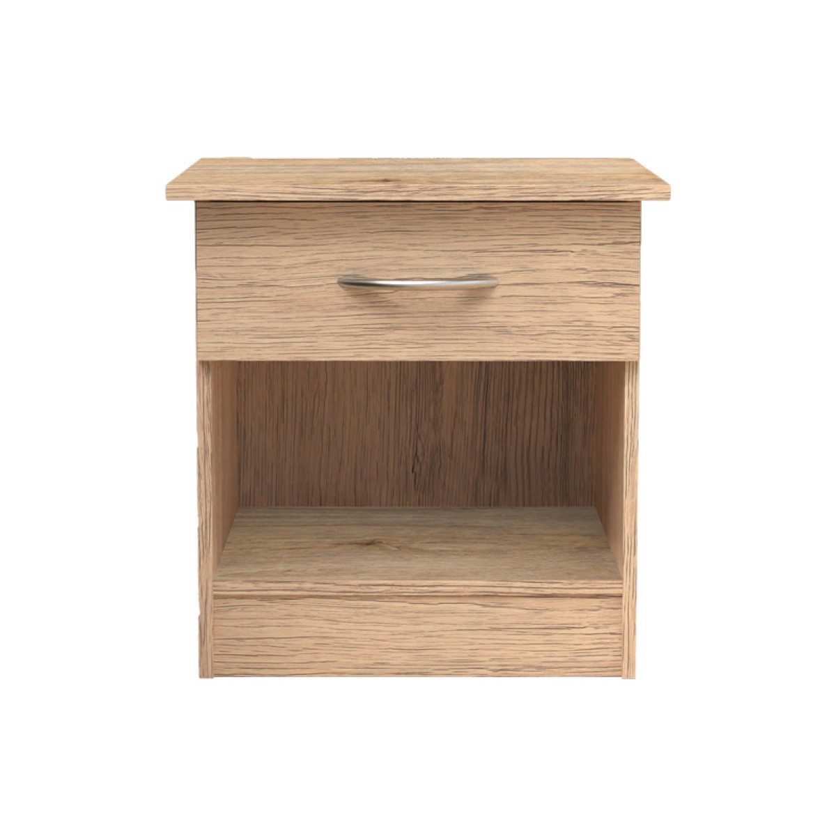 Κομοδίνο Kona pakoworld σε oak απόχρωση 40x34x42εκ
