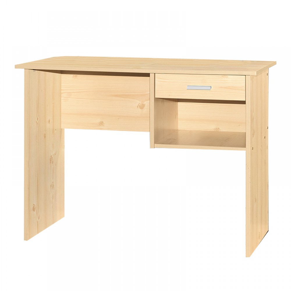 Γραφείο εργασίας με συρτάρι Michael pakoworld φυσικό 88x45x72εκ