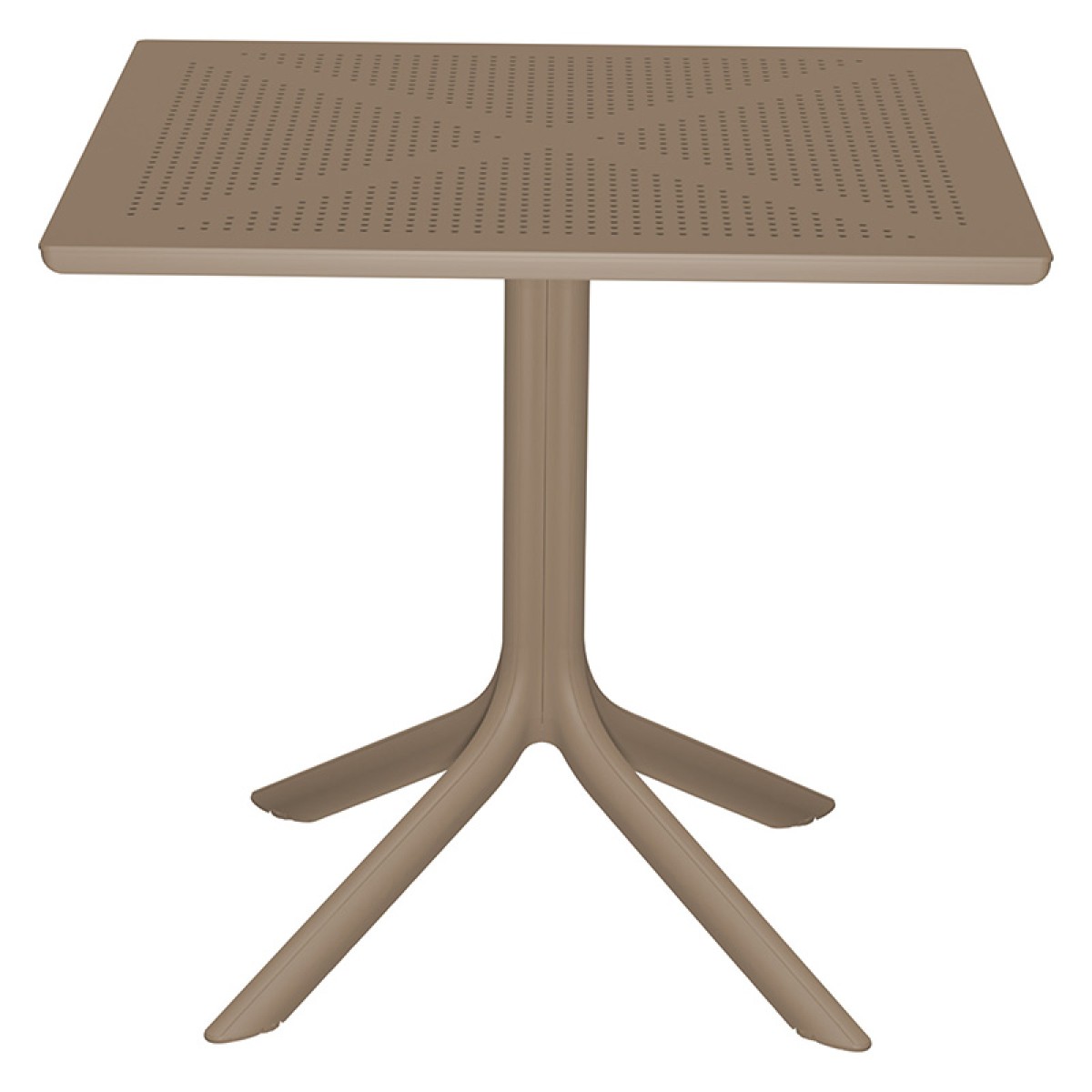 Τραπεζαρία Groovy-Ignite pakoworld σετ 5τεμ PP cappuccino 80x80x74,5εκ.