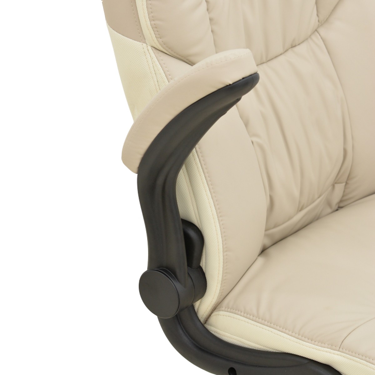 Καρέκλα γραφείου διευθυντή Stellar pakoworld pu σε μπεζ-εκρού απόχρωση 70x77x110-119εκ