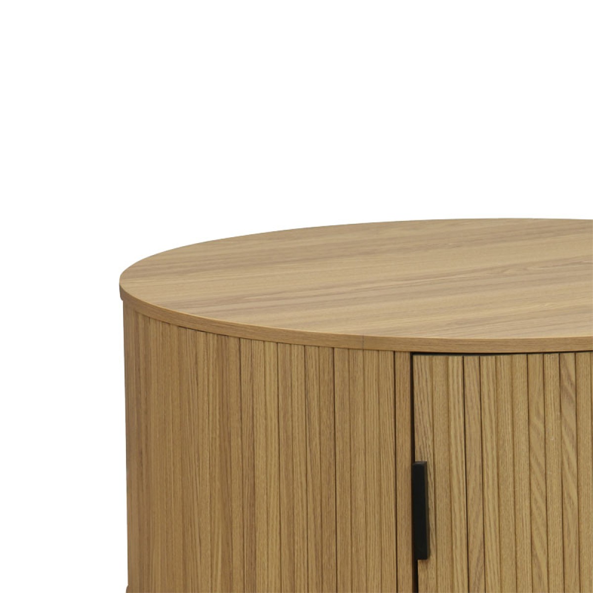 Τραπέζι σαλονιού Scandi pakoworld MDF φυσικό Φ80x35.5εκ
