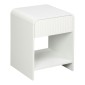 Κομοδίνο Zeplen pakoworld MDF σε λευκή απόχρωση 40x40x53εκ