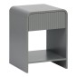 Κομοδίνο Zeplen pakoworld MDF σε γκρι απόχρωση 40x40x53εκ
