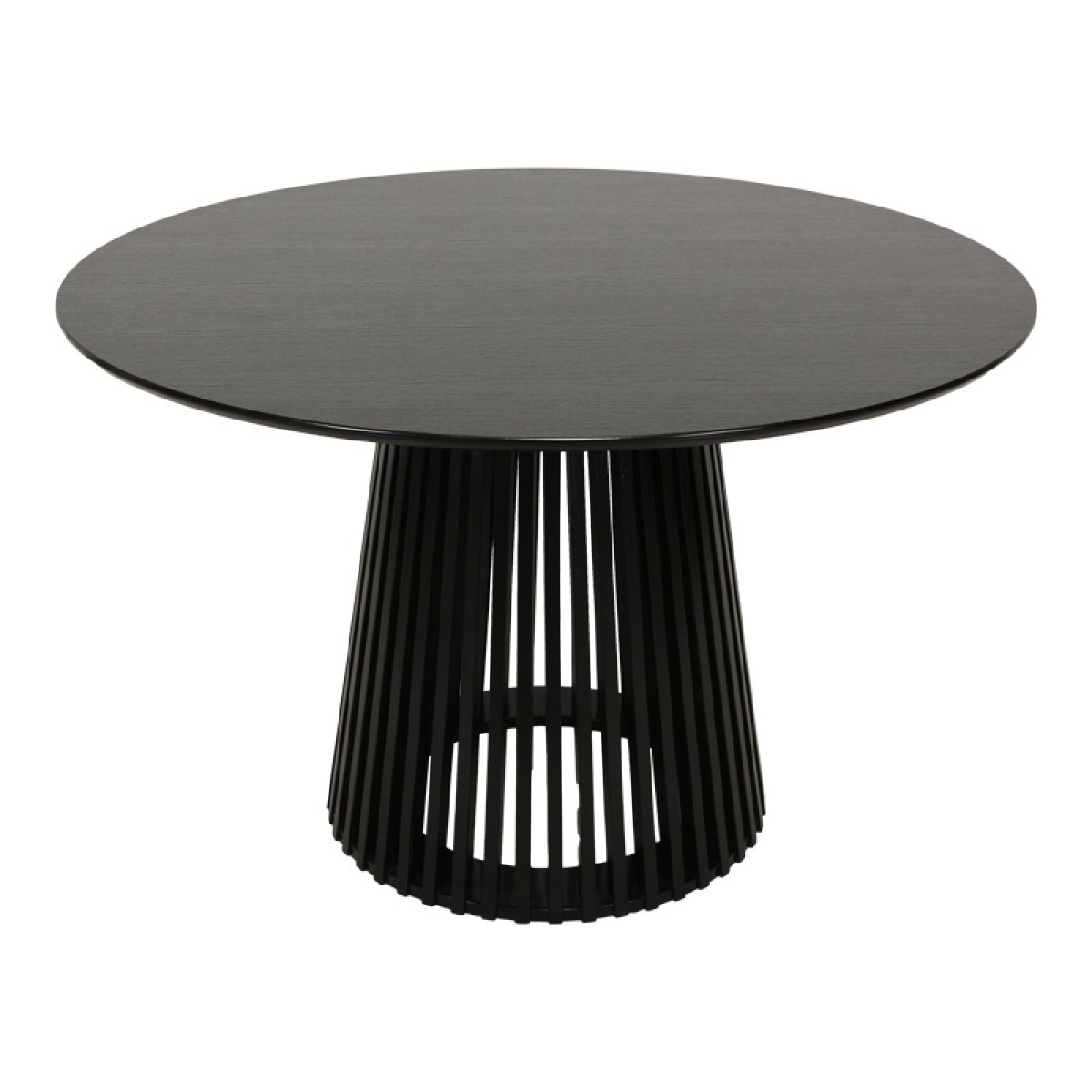 Τραπέζι Domonic pakoworld mdf σε μαύρη απόχρωση Φ120x75εκ