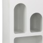 Βιβλιοθήκη Emersi pakoworld mdf σε λευκή απόχρωση 48x35x180εκ