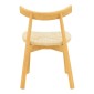 Καρέκλα Clareta pakoworld rubberwood-σχοινί σε φυσική απόχρωση 53x55x79εκ