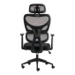 Καρέκλα γραφείου διευθυντή Cadrey pakoworld mesh μαύρο 67x64x120-128εκ Καρέκλα γραφείου διευθυντή Cadrey pakoworld mesh μαύρο 67x64x120-128εκ
