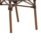 Καρέκλα Nacia  pakoworld καρυδί αλουμίνιο-γκρι textilene 45x59x85εκ