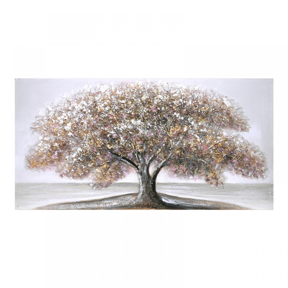 Πίνακας σε καμβά Forestree II Inart 120x3x60εκ