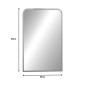 Καθρέπτης Classy Inart ασημί αλουμίνιο 50x2.5x80εκ