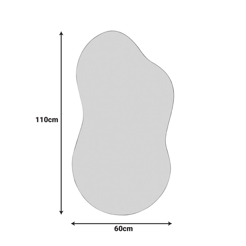 Καθρέπτης Amaya Inart 60x1x110εκ