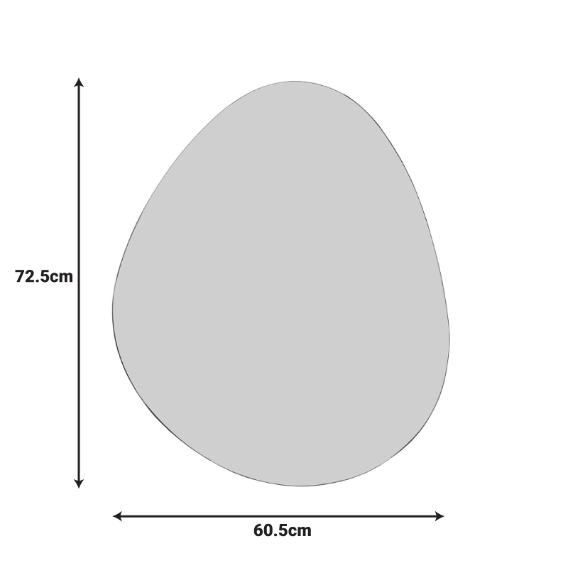 Καθρέπτης Hahoe Inart 60x1x72.5εκ