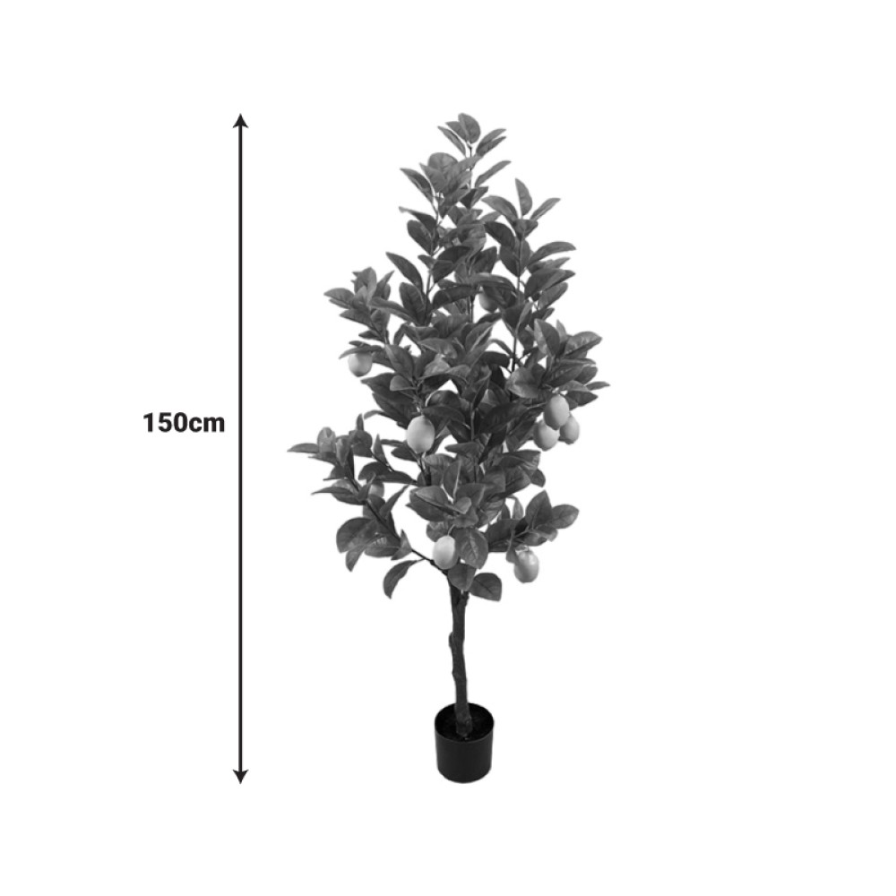 Διακοσμητικό φυτό Lemon tree σε γλάστρα Inart πράσινο pp Υ150εκ