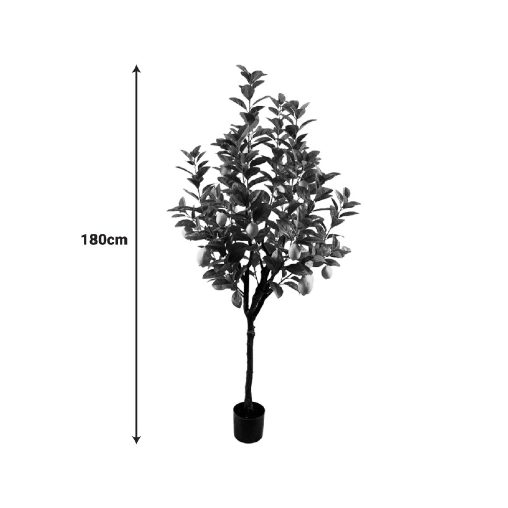 Διακοσμητικό φυτό Lemon tree σε γλάστρα Inart πράσινο pp Υ180εκ