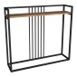 Κονσόλα Convida pakoworld oak με μαύρο μεταλλικό σκελετό 100x25x90εκ