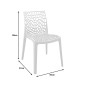 Καρέκλα στοιβαζόμενη Hush pakoworld pp σε cappuccino απόχρωση 50x57x81εκ