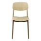 Καρέκλα Berdian pakoworld στοιβαζόμενη pp σε cappuccino απόχρωση 38x49x79εκ