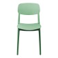 Καρέκλα Berdian pakoworld στοιβαζόμενη pp σε μέντα απόχρωση 38x49x79εκ